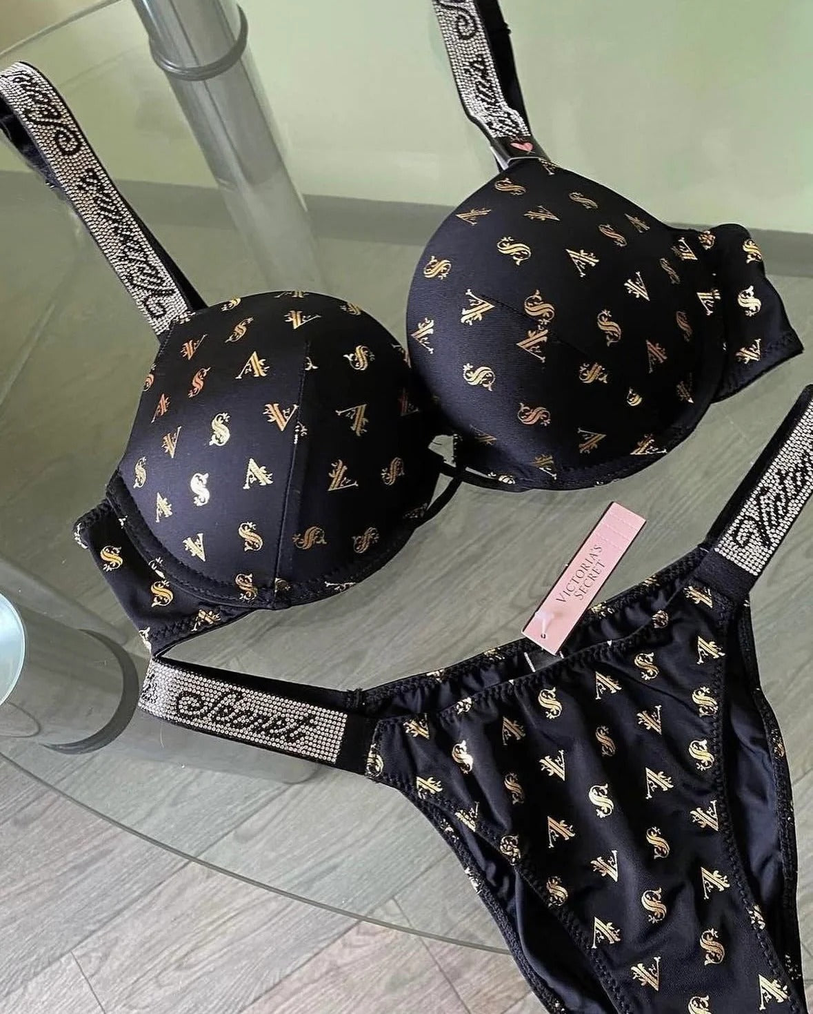 Gold Written VS Set | Victoria's Secret
