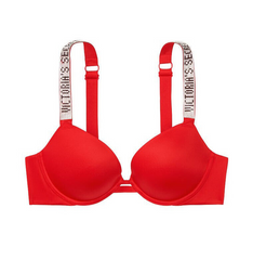 Shine Strap Push-Up Set - Red | Victoria's Secret
