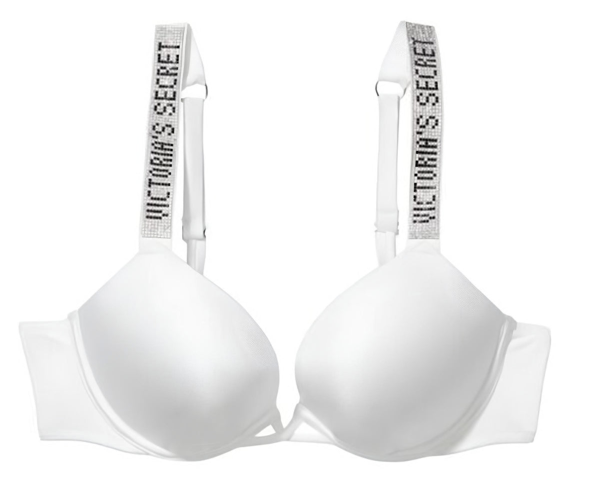 Shine Strap Push-Up Set - White | Victoria's Secret