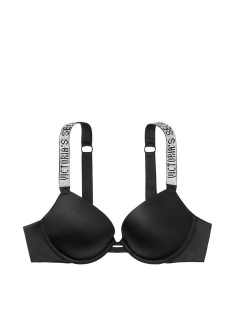 Shine Strap Push-Up Set - Black | Victoria's Secret