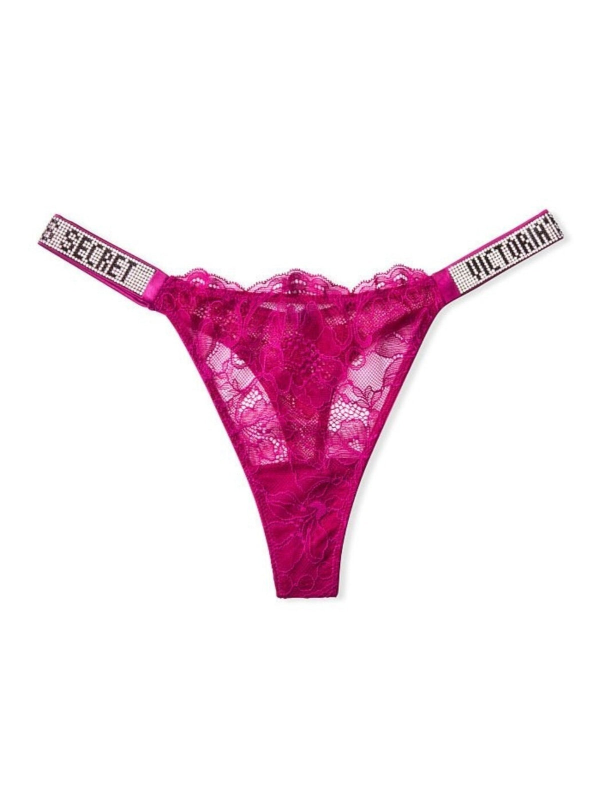 Shine strap Lace panty - Rosa