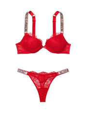 Red Push Up Shine Strap Set | Victoria's Secret